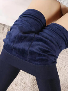 Thick Velvet Leggings Women High Waist Tights Casual Slim Winter  Stretchable Yoga Pants
