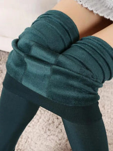 YHWW Leggings,Winter Leggings Knitting Velvet Casual Legging Elastic  Thicken Warm Black Pants Pants for Women Leggings XXL K018NewCoffee