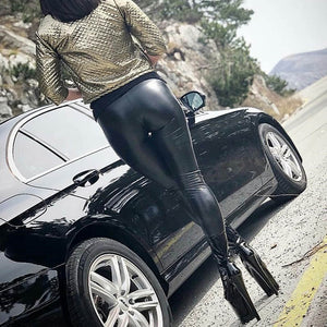 High Waist Women Faux Leather Leggings/Jeggings Ankle-length XS-5XL –  Leggings of Luxury